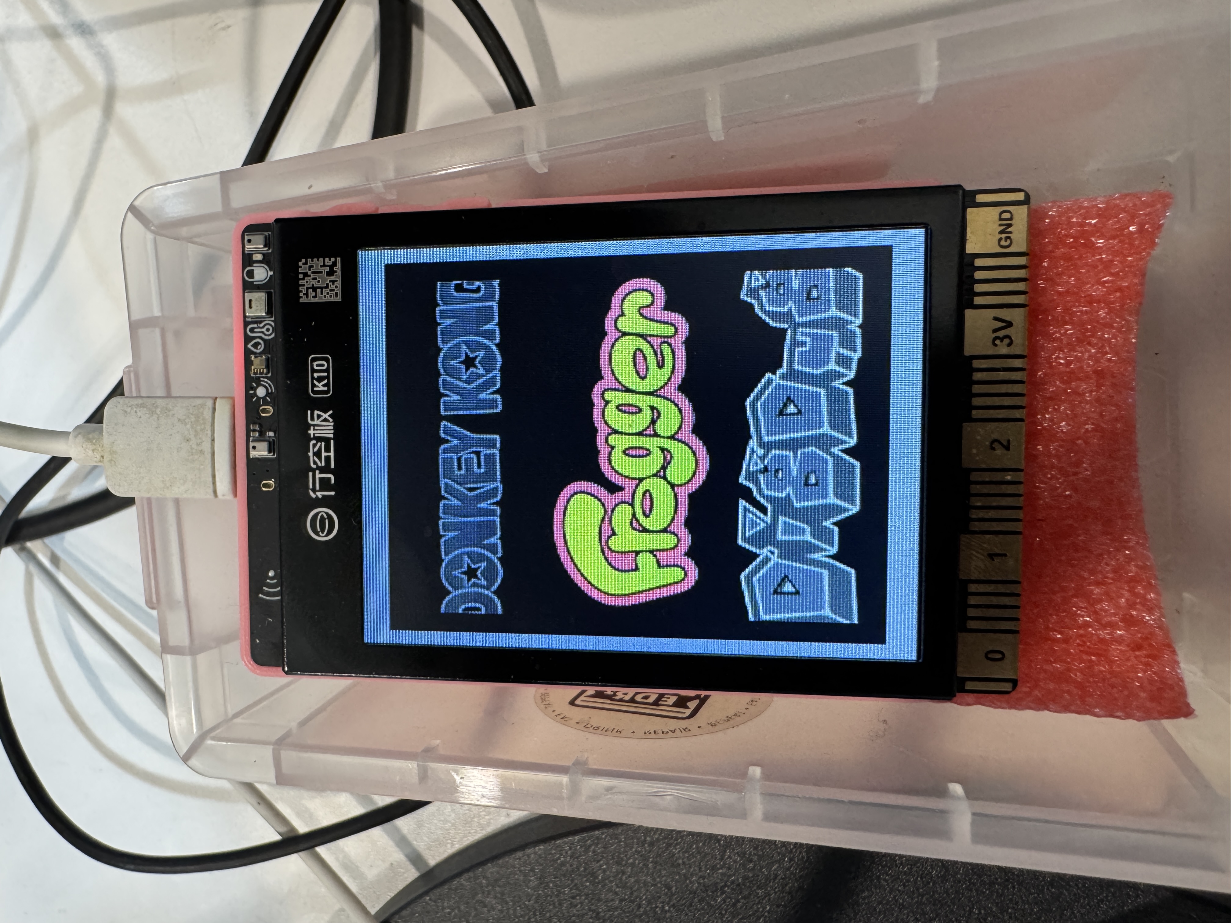 The UniHiker K10 Arcade in action